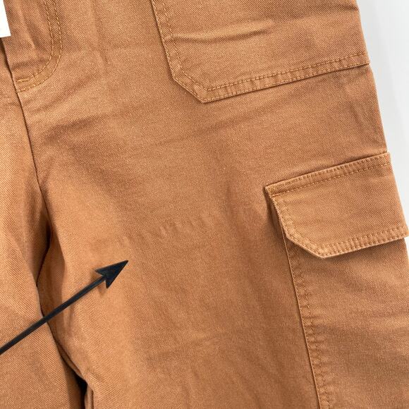 Z SUPPLY Noah Cargo Pants Size Extra Large Chestnut Cropped NWT Cotton Stretch - Picture 9 of 16